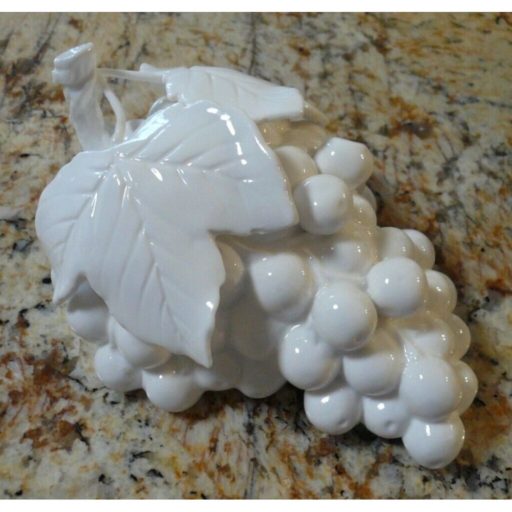 Vintage Paris Royal White Porcelain Grapes France